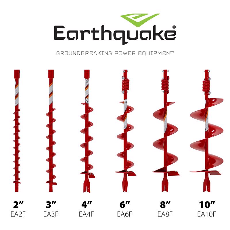 Earthquake E43 35064 8 in. 2-Cycle 43 cc Auger Powerhead