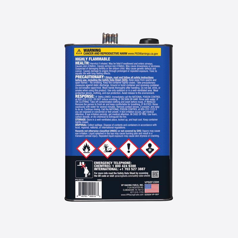 VP Racing Fuels Small Engine Ethanol-Free 2-Cycle 50:1 Pre-Mixed Fuel 1 gal