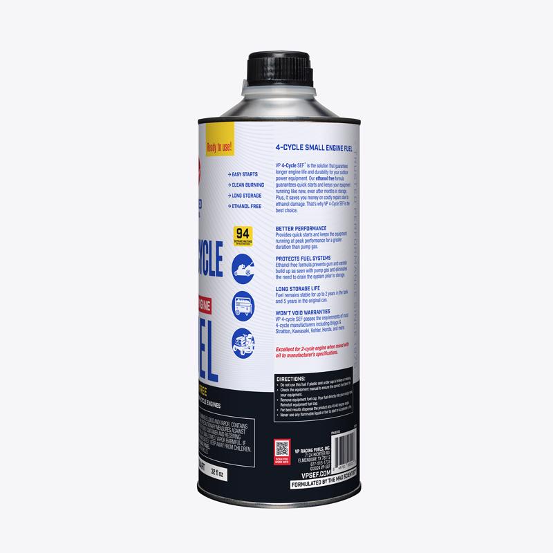 VP Racing Fuels Small Engine Ethanol-Free 4-Cycle Small Engine Fuel 1 qt