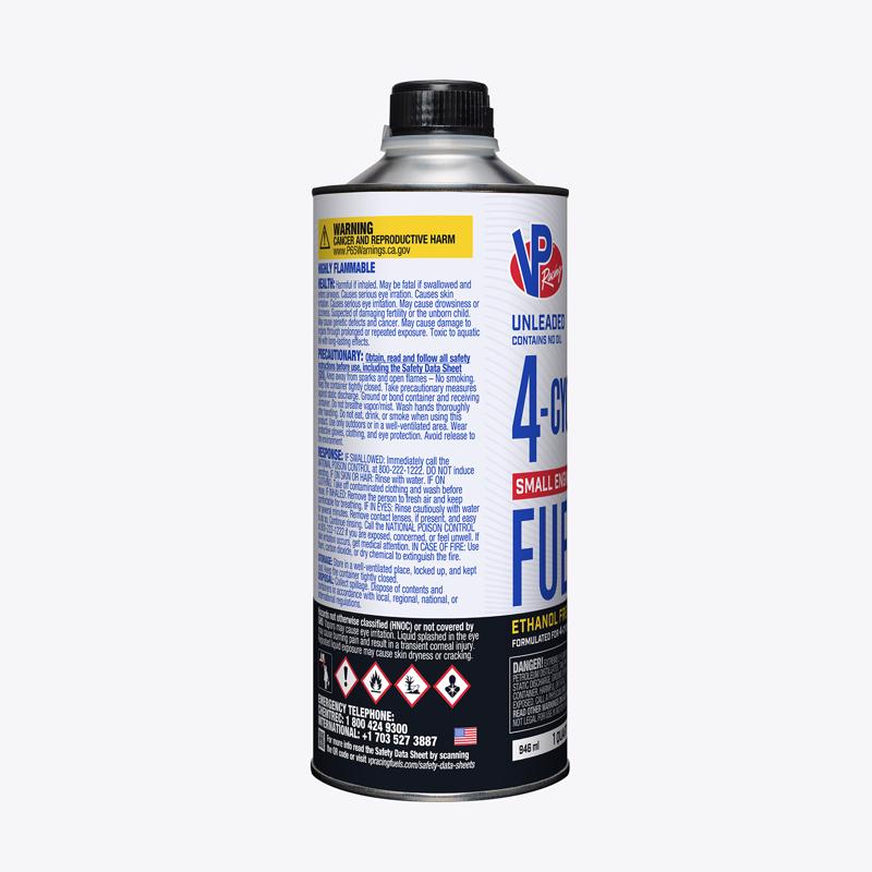 VP Racing Fuels Small Engine Ethanol-Free 4-Cycle Small Engine Fuel 1 qt