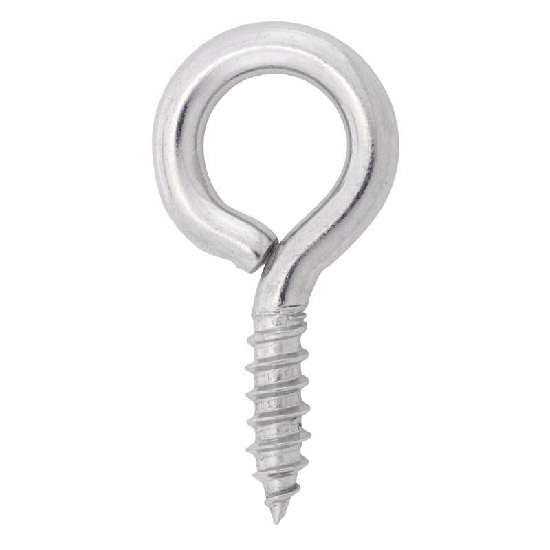 Hampton 11/32 in. D X 2-5/8 in. L Polished Stainless Steel Screw Eye 200 lb. cap.