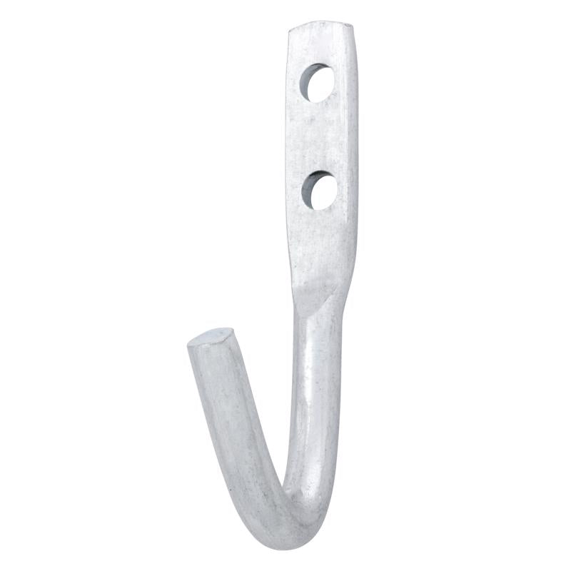 Hampton Small Zinc-Plated Silver Steel 2.5625 in. L Rope Binding Hook 175 lb