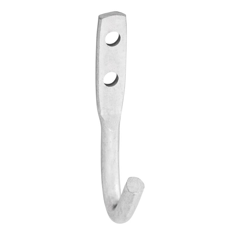 Hampton Small Zinc-Plated Silver Steel 2.5625 in. L Rope Binding Hook 175 lb