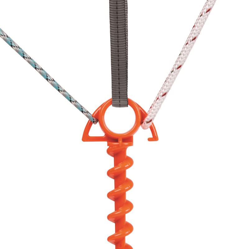 Orange Screw Small Ground Anchor 4 pk