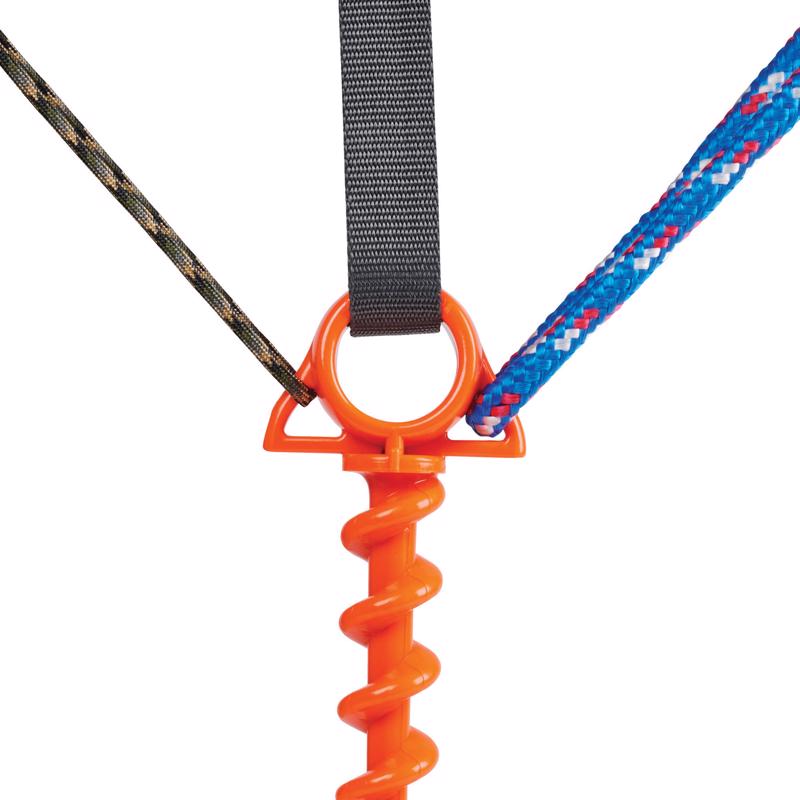 Orange Screw Large Ground Anchor 2 pk