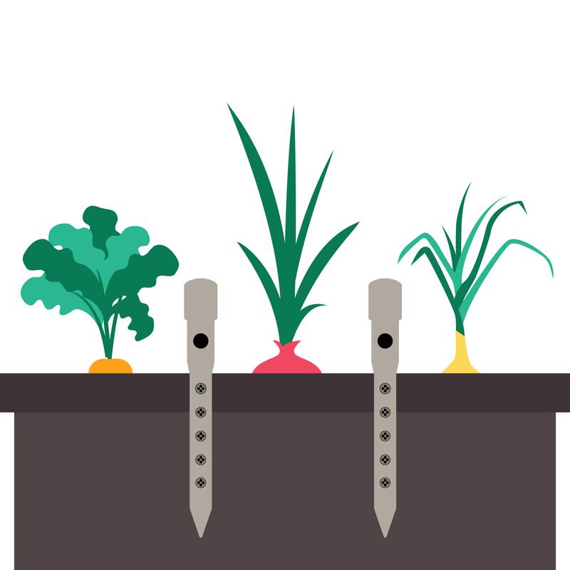 Deep Drip For 1/4 in. Tubing Drip Irrigation Watering Stake 8 in. H