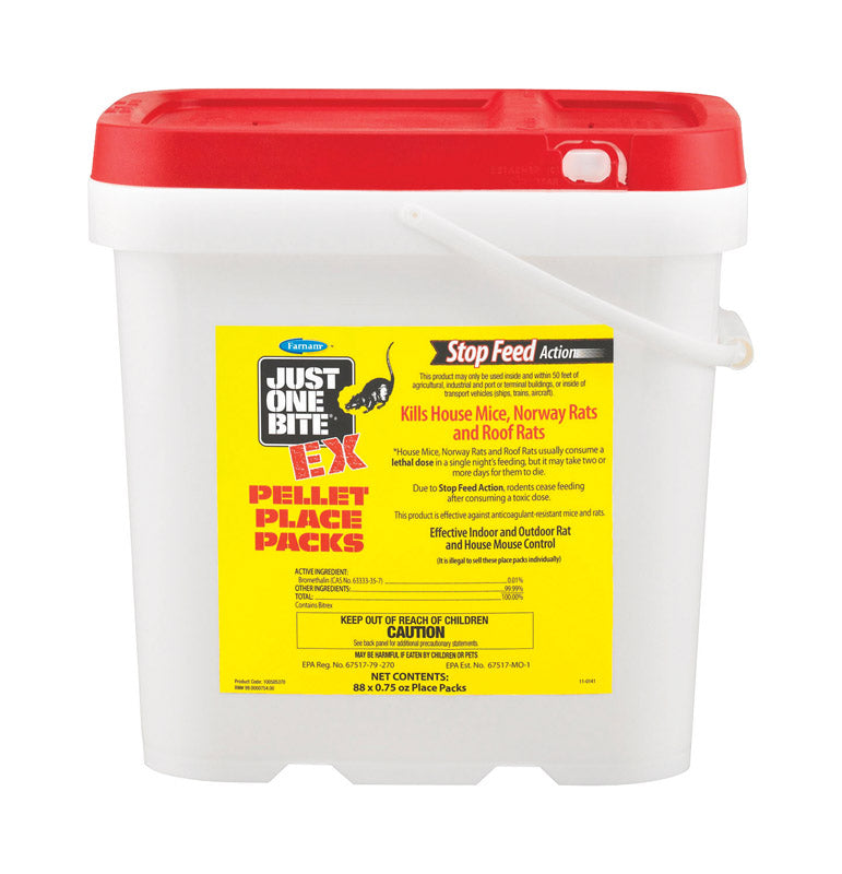 Farnam Just One Bite EX Bait Packs For Mice and Rats 0.75 oz 88 pk