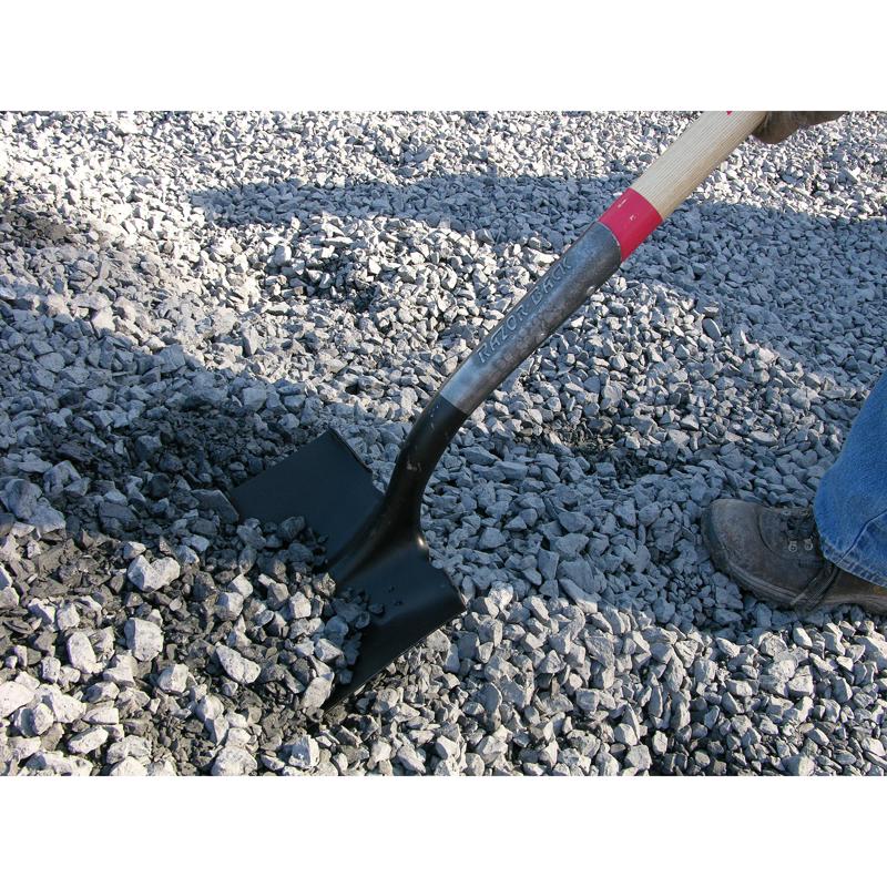 Razor-Back 59.5 in. Steel Square Digging Shovel Wood Handle