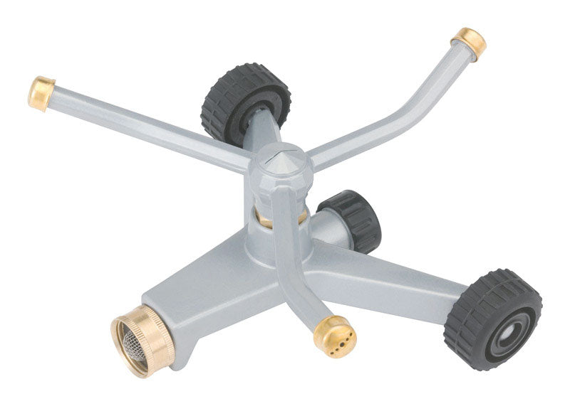 Gilmour Metal Wheeled Base Rotating Sprinkler 632 sq ft