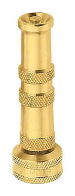 Gilmour Adjustable Twist Brass Heavy-Duty Hose Nozzle