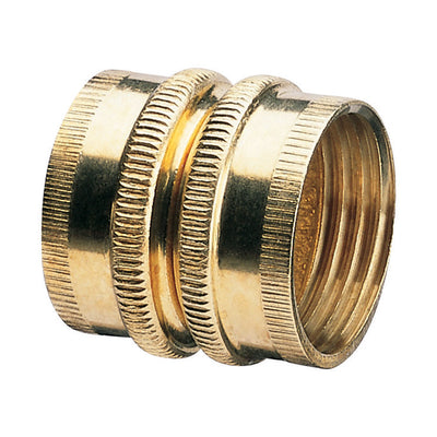 Gilmour 3/4 in. Brass Threaded Double Female Swivel Hose Connector