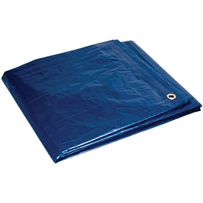Foremost 6 ft. W X 8 ft. L Heavy Duty Polyethylene Tarp Blue