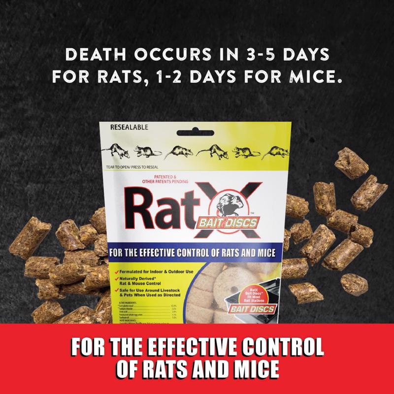 RatX Non-Toxic Bait Pellets For Mice and Rats 1 lb