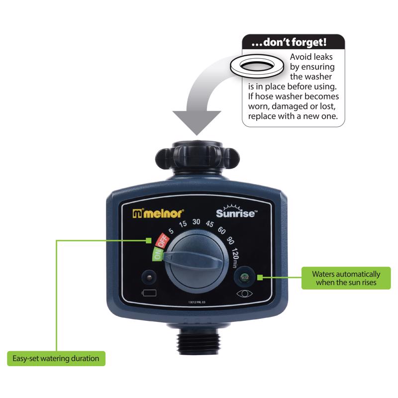 Melnor Sunrise 1 Zone Water Timer