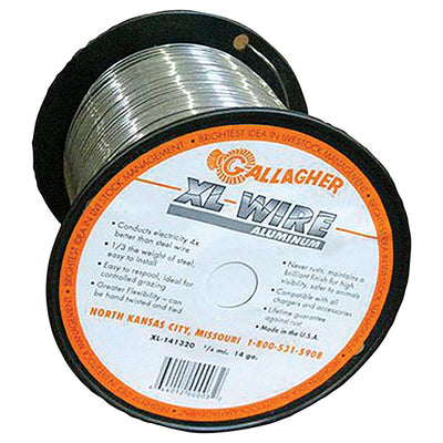 Gallagher Direct Current Electric Fence Wire 6969600 sq ft Silver