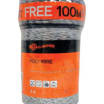 Gallagher Fence Poly Wire White
