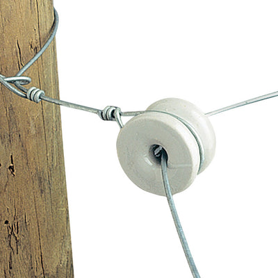 Gallagher Corner Post Donut Insulator White