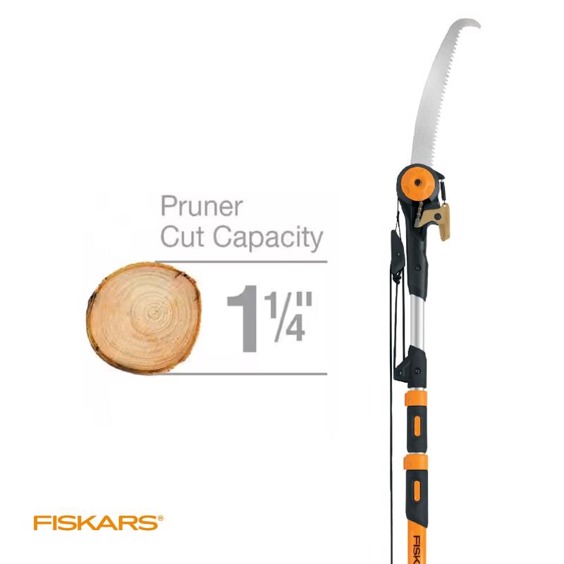 Fiskars 16 ft. Steel Bypass Extendable Tree Pruner
