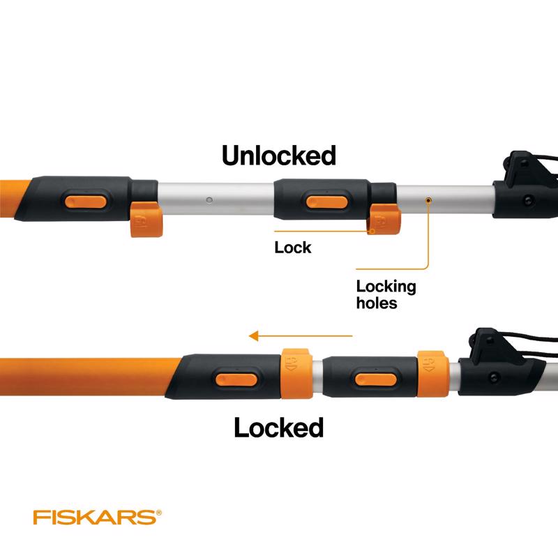 Fiskars 16 ft. Steel Bypass Extendable Tree Pruner