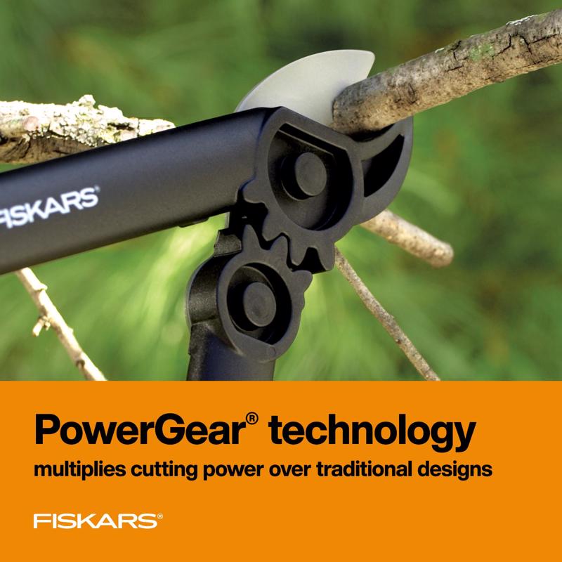Fiskars PowerGear 15 in. Steel Anvil Lopper