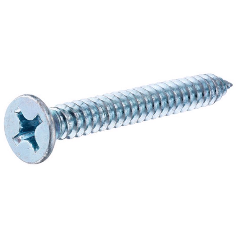 HILLMAN No. 8 Ga. X 2-1/2 in. L Phillips Flat Head Sheet Metal Screws