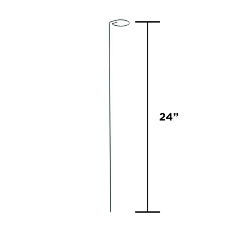 Panacea 24 in. H X 2  inch ft. W Green Steel Plant Support