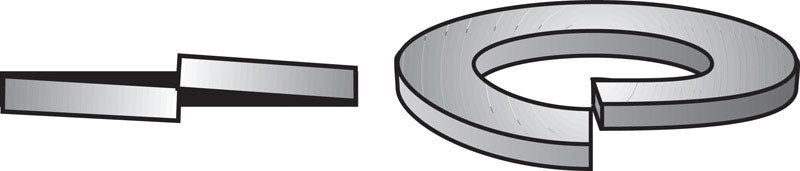 HILLMAN 3/8 in. D Zinc-Plated Low Carbon Steel Split Lock Washer 1500 pc