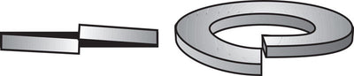 HILLMAN 3/8 in. D Zinc-Plated Low Carbon Steel Split Lock Washer 1500 pc