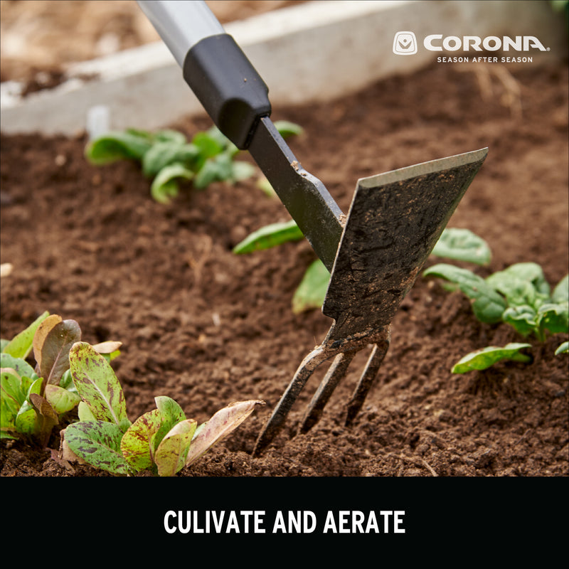 Corona ComfortGEL Carbon Steel Cultivator Hoe 32 in. Polymer Handle