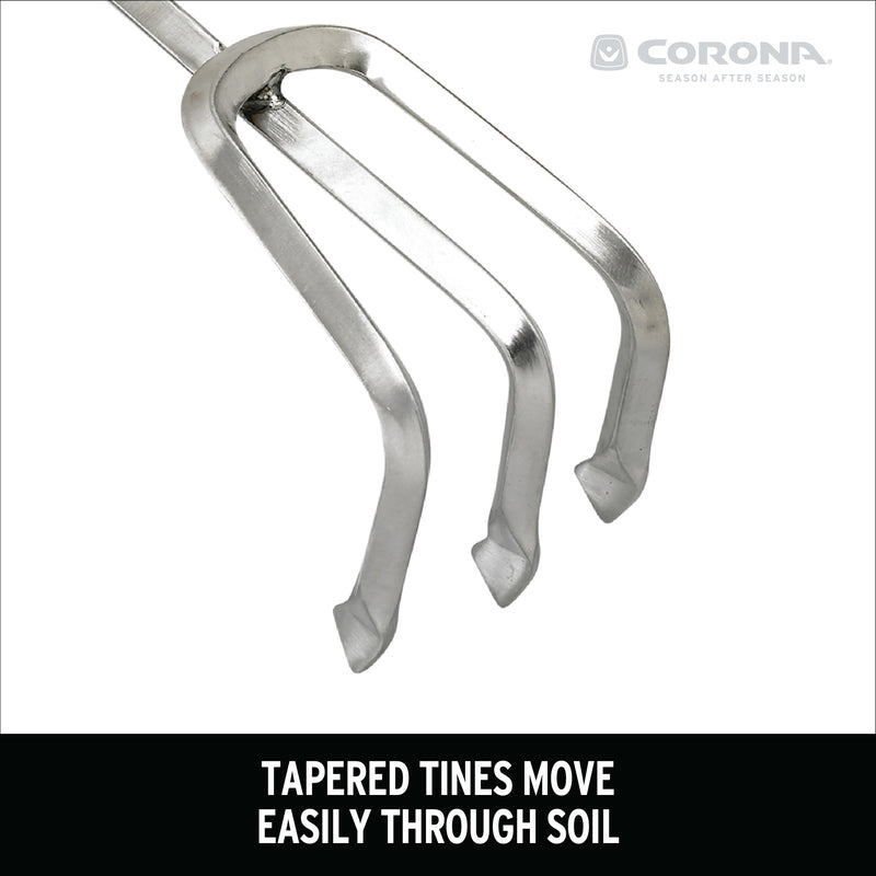 Corona ComfortGEL 3 Tine Stainless Steel Hand Cultivator 7 in. Rubber Handle