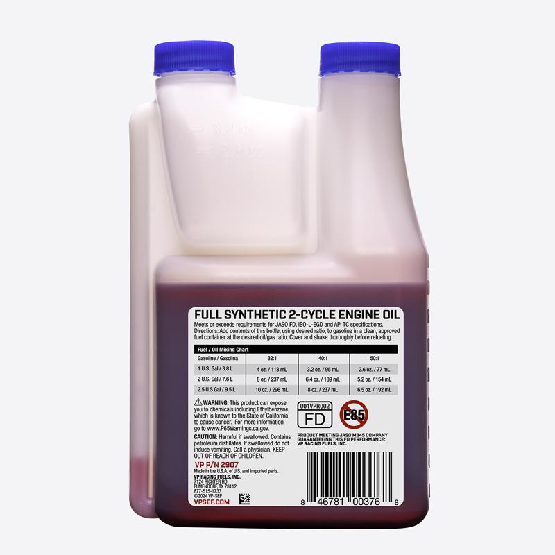 VP Racing Fuels 2-Cycle Synthetic Motor Oil 16 oz