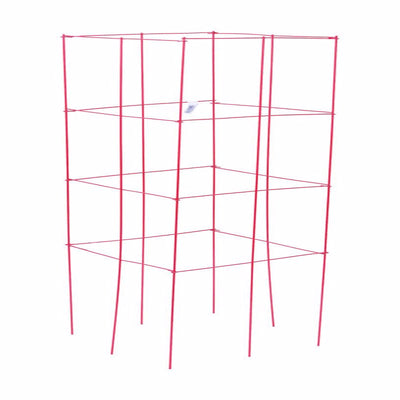 Panacea 46 in. H X 1 ft. W X 12 in. D Red Steel Tomato Cage