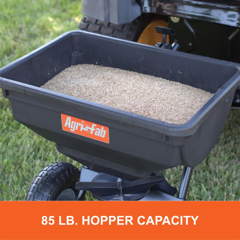 Agri-Fab 120 in. W Tow Behind Spreader For Fertilizer/Ice Melt/Seed 85 lb. cap.