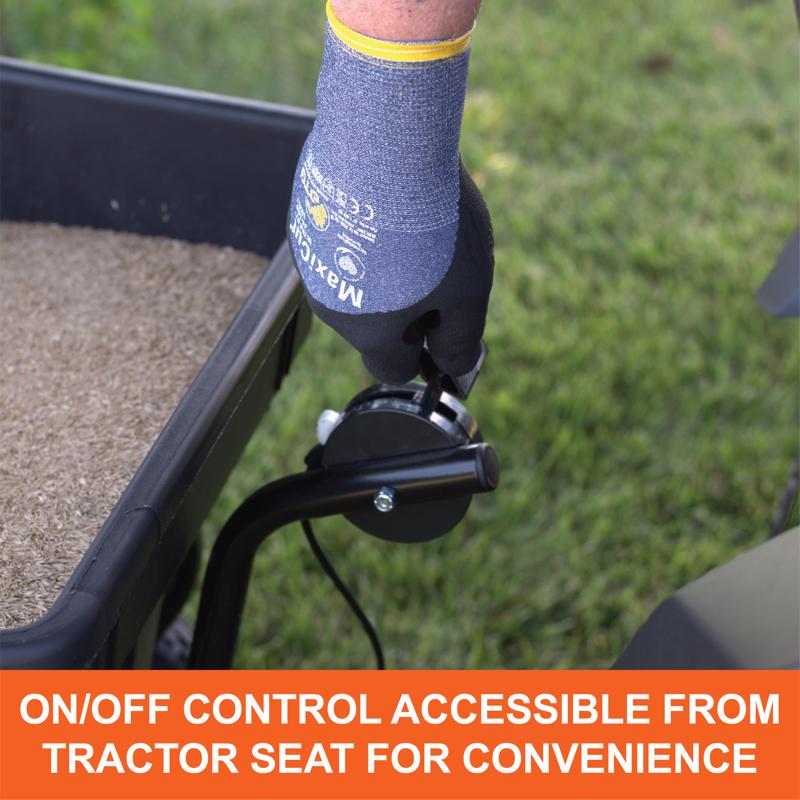 Agri-Fab 120 in. W Tow Behind Spreader For Fertilizer/Ice Melt/Seed 85 lb. cap.
