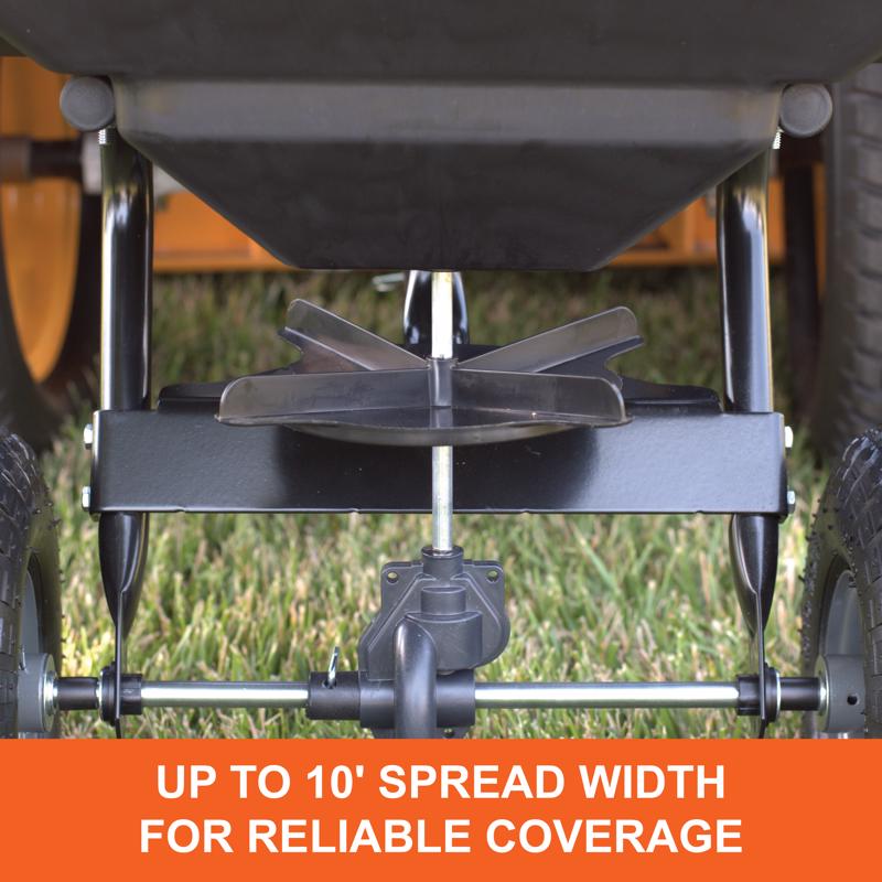 Agri-Fab 120 in. W Tow Behind Spreader For Fertilizer/Ice Melt/Seed 85 lb. cap.