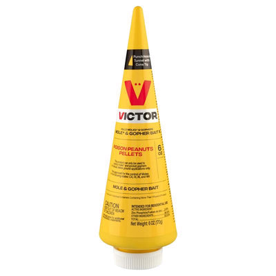 Victor Toxic Poison Peanuts Pellets For Gophers and Moles 6 oz