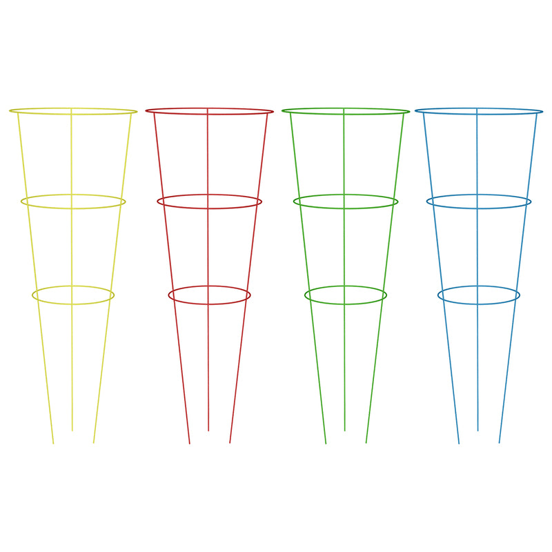 Panacea Vibrant 42 in. H X 16 in. W Assorted Steel Tomato Cage
