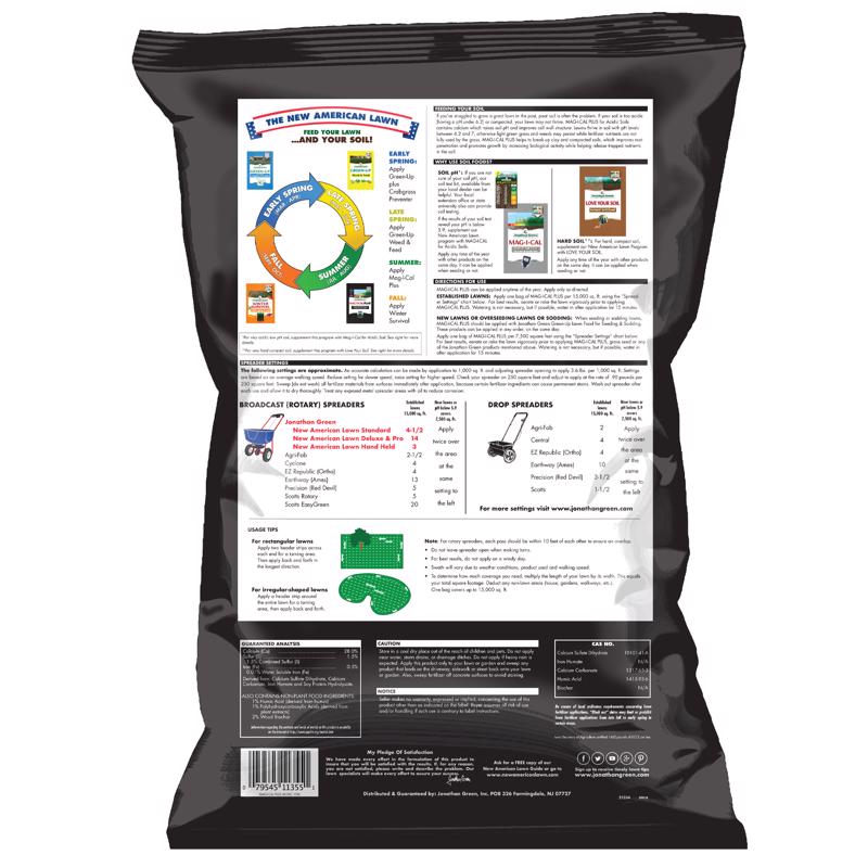 Jonathan Green Mag-I-Cal Plus for Lawns in Acidic and Hard Soil Annual Program Lawn Conditioner For