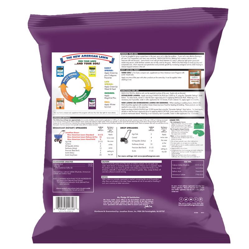 Jonathan Green Mag-I-Cal Plus for Lawns in Alkaline and Hard Soil Annual Program Lawn Conditioner Fo