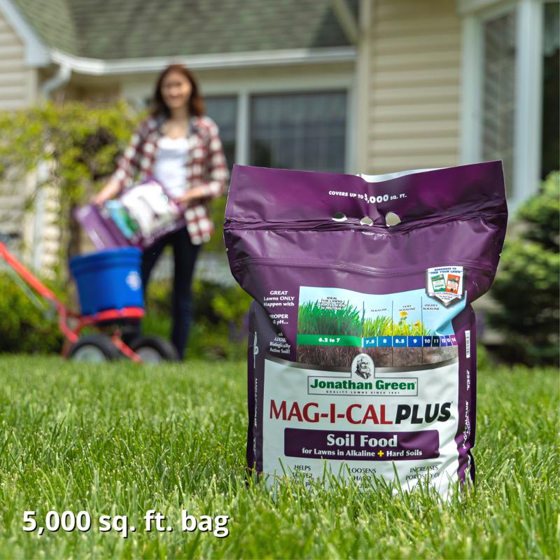 Jonathan Green Mag-I-Cal Plus for Lawns in Alkaline and Hard Soil Annual Program Lawn Conditioner Fo