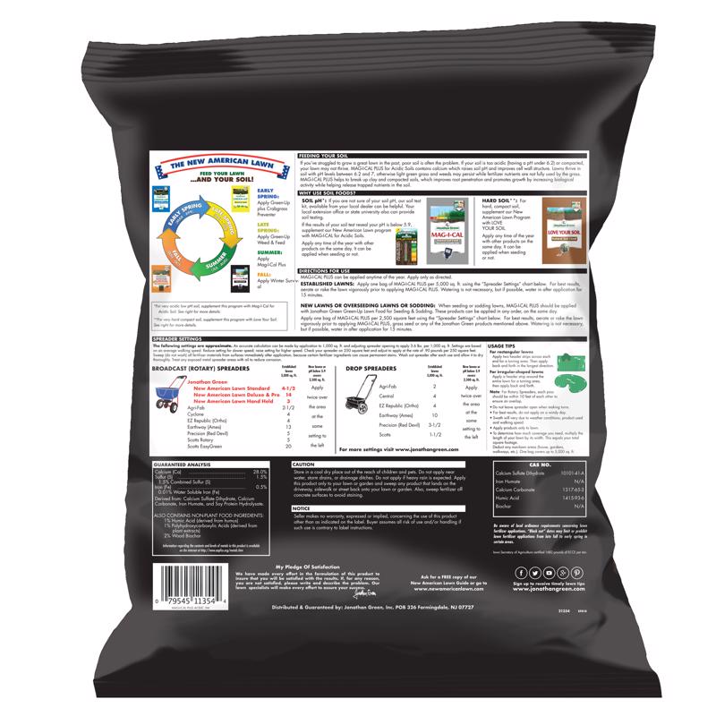 Jonathan Green Mag-I-Cal Plus for Lawns in Acidic and Hard Soil Annual Program Lawn Conditioner For