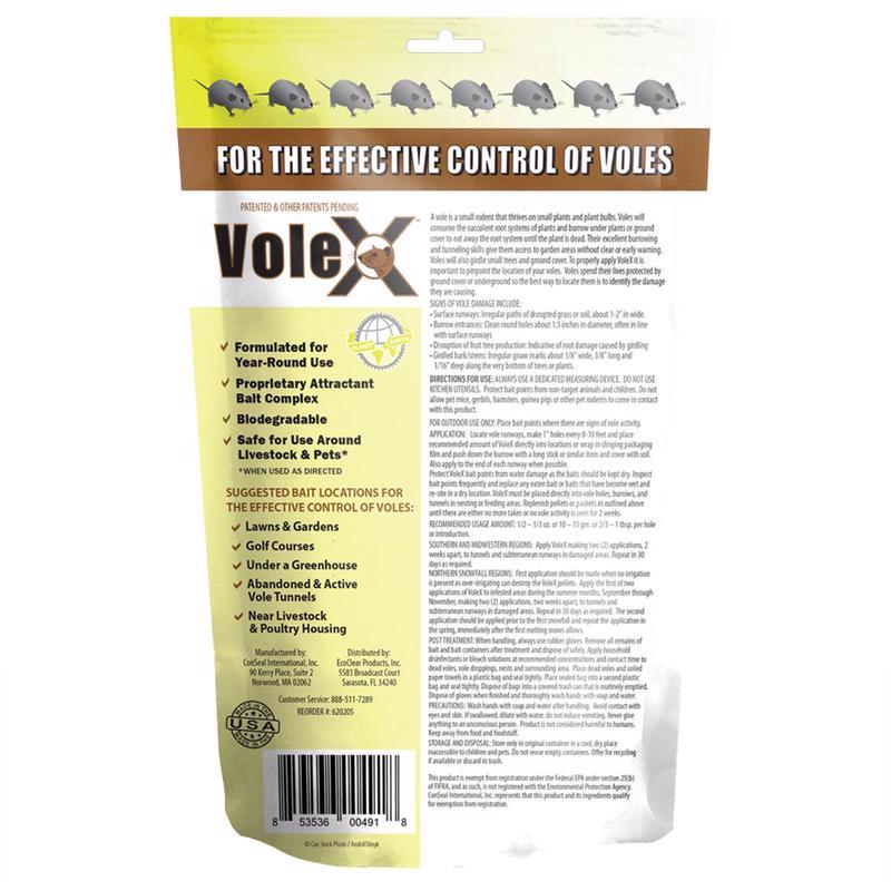 VoleX Non-Toxic Bait Pellets For Voles 8 oz