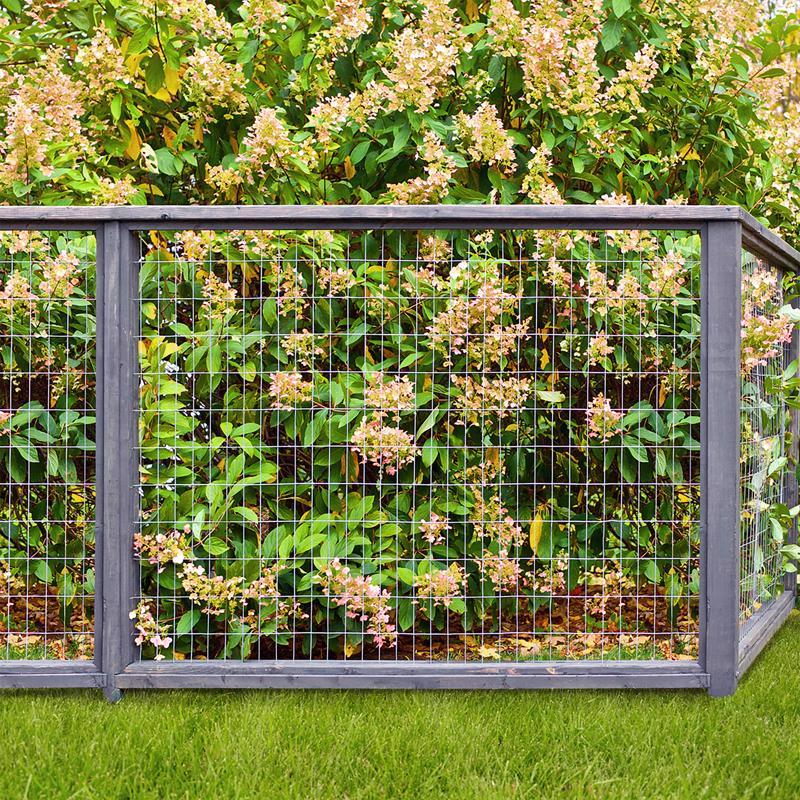 Garden Craft 36 in. H X 50 ft. L Steel Welded Wire Fence Silver