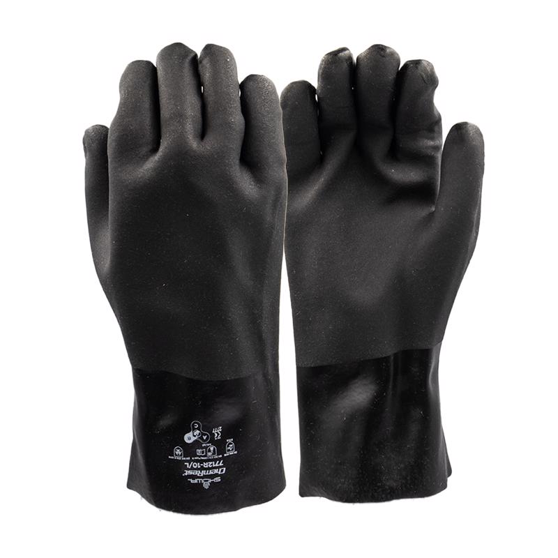 Atlas Unisex Indoor/Outdoor Gaunlet Chemical Gloves Black L 1 pair