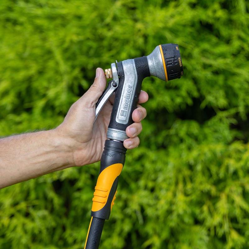 Melnor 7 Pattern Adjustable Multi-Pattern Metal Heavy-Duty Hose Nozzle