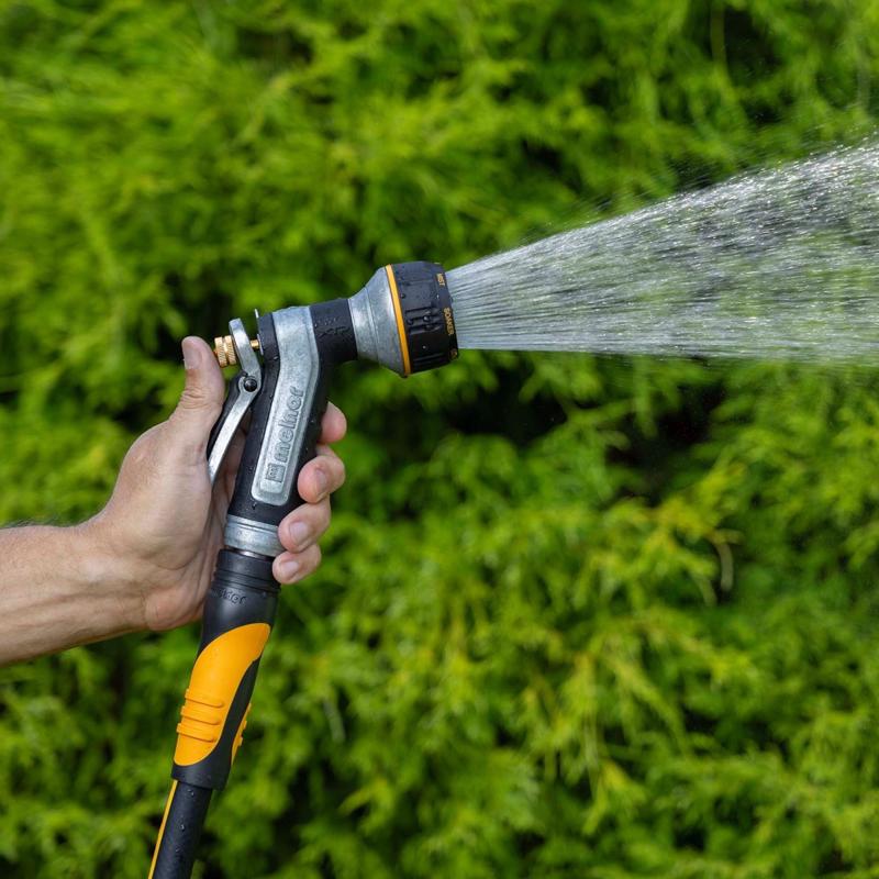 Melnor 7 Pattern Adjustable Multi-Pattern Metal Heavy-Duty Hose Nozzle