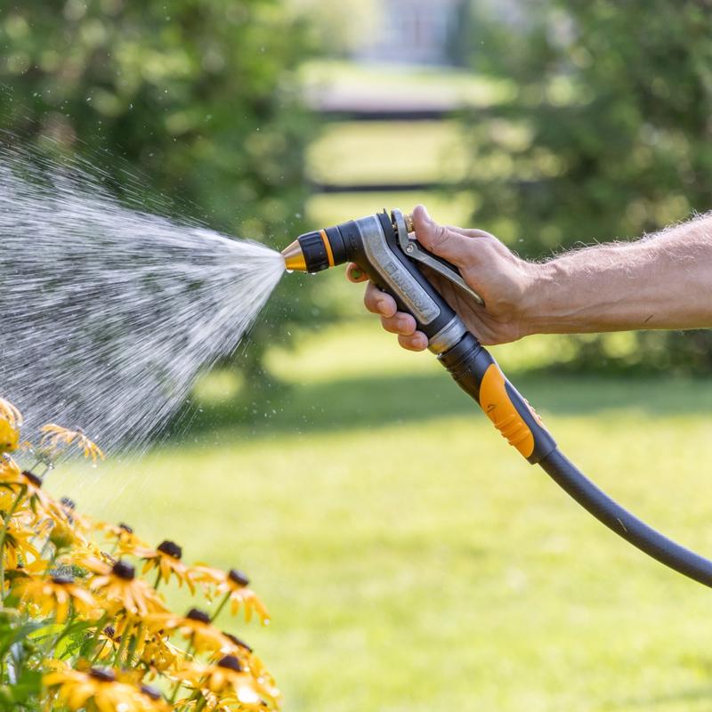 Melnor 2 Pattern Adjustable Jet Stream Metal Heavy-Duty Hose Nozzle