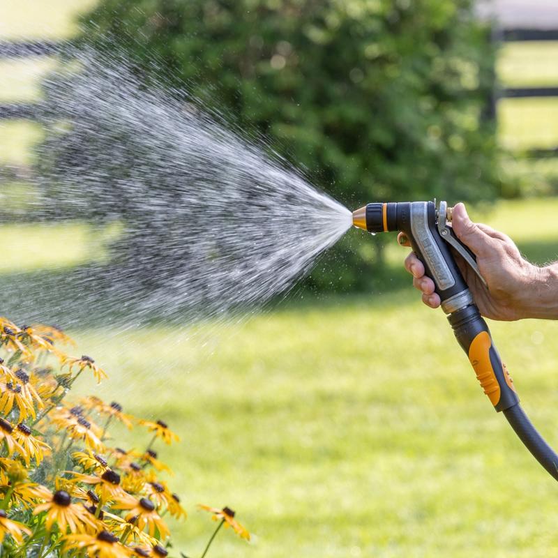 Melnor 2 Pattern Adjustable Jet Stream Metal Heavy-Duty Hose Nozzle