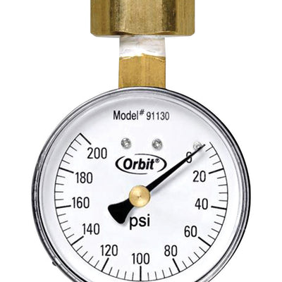 Orbit Pressure Gauge 3/4 in. 200 psi