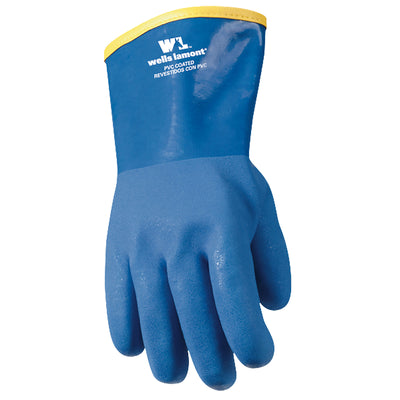 Wells Lamont Unisex Winter Lined Chemical Gloves Blue One Size Fits All